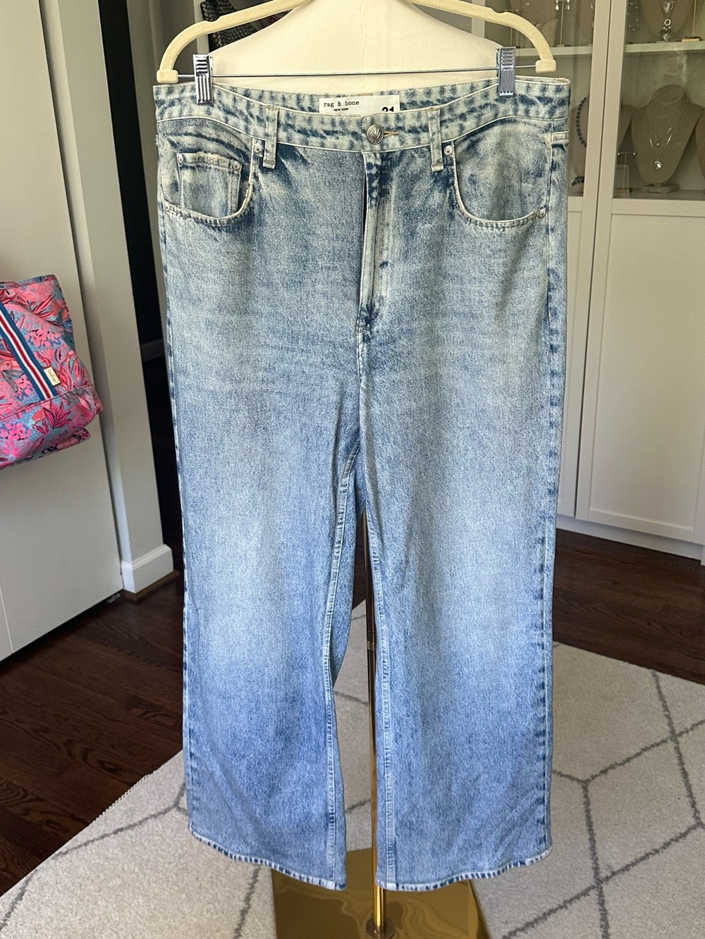 New/never worn viral Rag & Bone Miramar Straight Sweatpants Jeans in Riverly - Picture 2 of 4